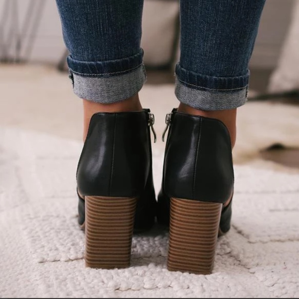 Jolimall Mid Heel Peep Toe Heels - Picture 6 of 6